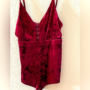 Forever‎ 21 Velvet Romper